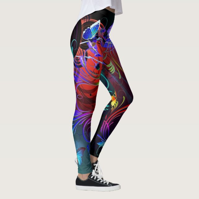 Leggings do art 38a da borboleta (Direita)