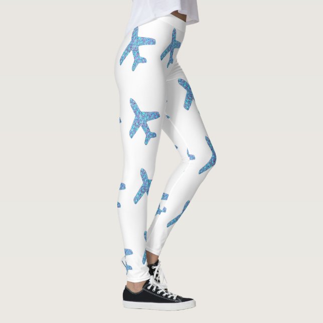 Leggings do avião (branco) (Direita)