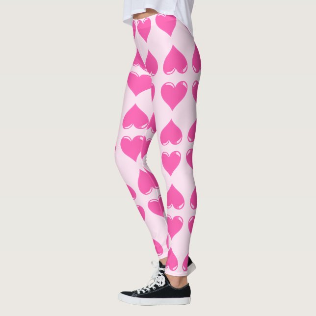 Leggings do Coração Rosa (Esquerda)