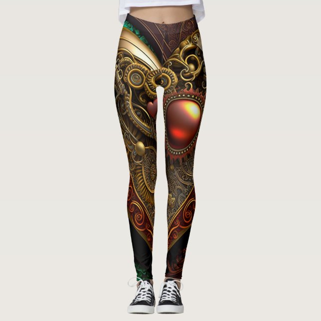 Leggings do Coração Steampunk (Frente)