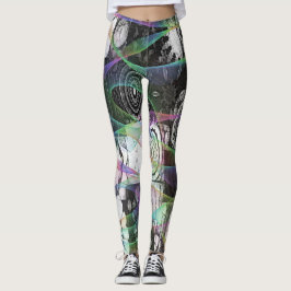 Leggings do Designer de Abstrato de Mandela Wild