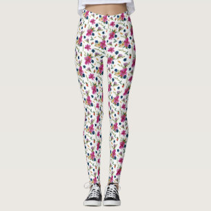 Leggings do Designer de Joyeaux Floral
