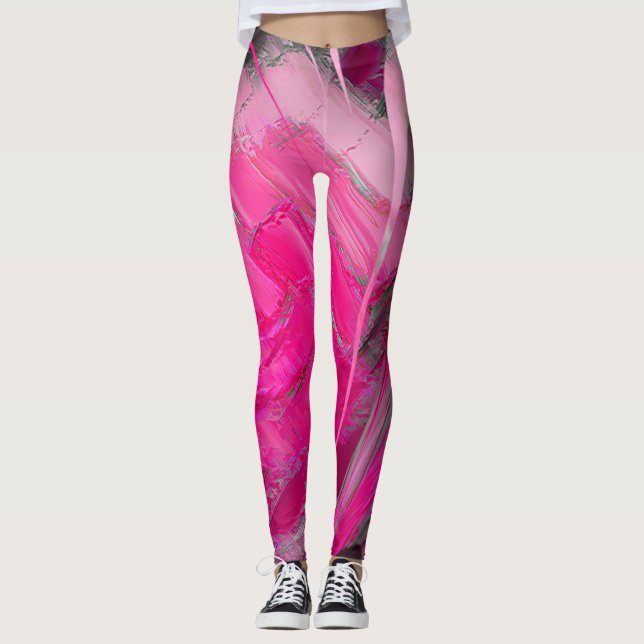 Leggings do Designer Rosa (Frente)