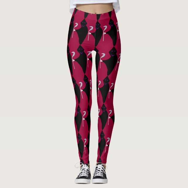 Leggings do Dia das Bruxas Grim Reaper (Frente)