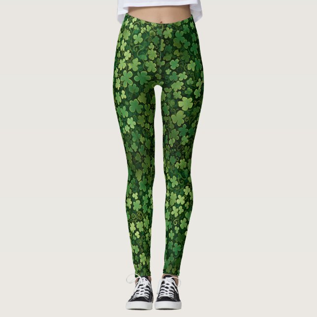 Leggings do dia de Patrick - C005 (Frente)