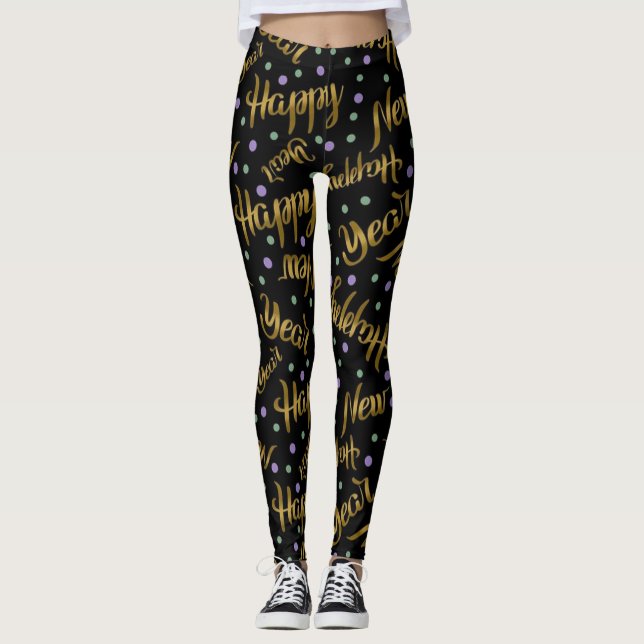 Leggings do feliz ano novo (Frente)
