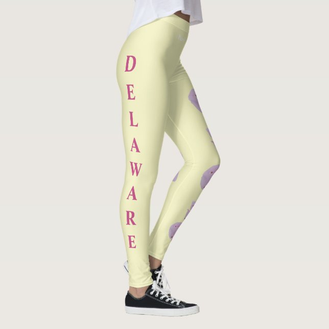 Leggings do Flor de Pêssego do Limon Delaware (Direita)