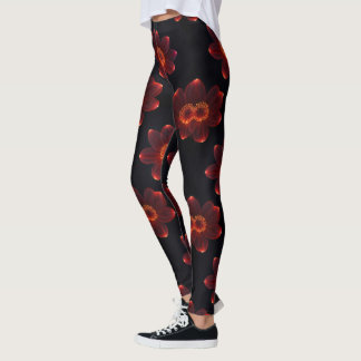 Leggings do Flor Neon Fiery
