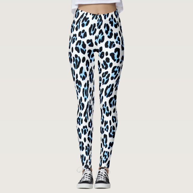 Leggings do Leopardo da Neve (Frente)