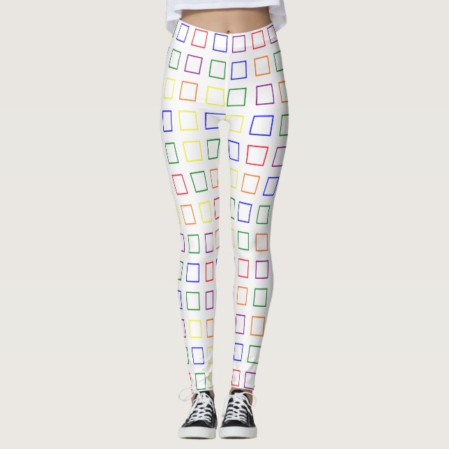 Leggings do Orgulho de Padrões (Frente)