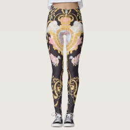 Leggings do padrão da Coleção de Anjos Versace