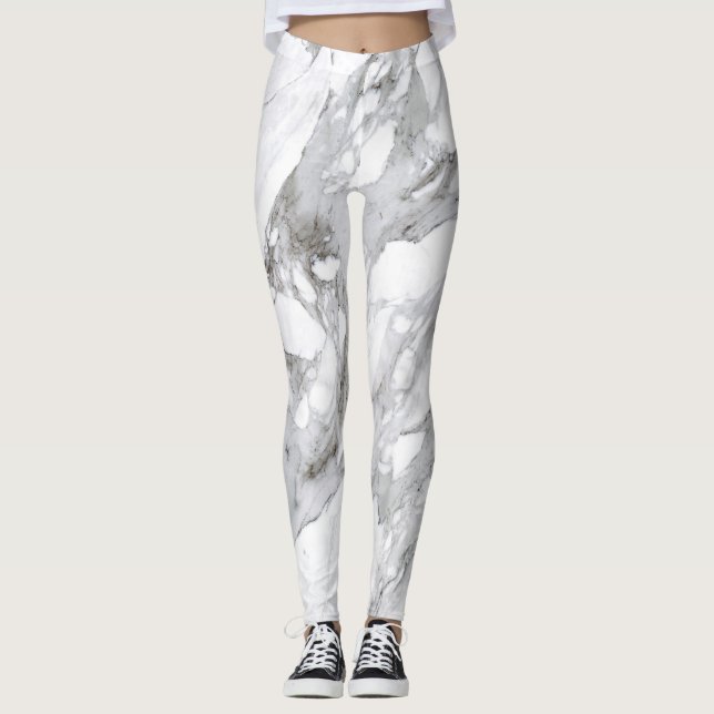 Leggings do padrão da pedra Marble (Frente)