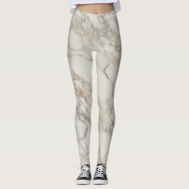 Leggings do padrão da pedra Marble (Frente)