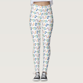 Leggings do Rainbow Music Note