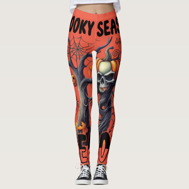 Leggings do tema do Halloween (Frente)