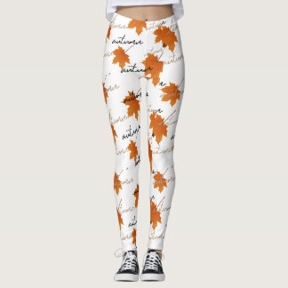 Leggings do tema do outono