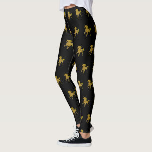 Leggings do Unicórnio de Fogo Dourado