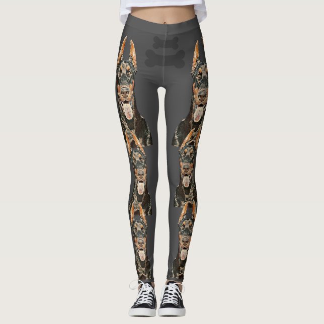 Leggings Doberman Pinscher muito Legal (Frente)