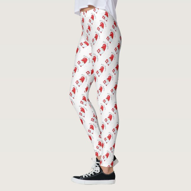 Leggings dos Gnomos de Natal (Esquerda)