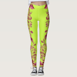 Leggings Double Hibiscus Rosa em Lima
