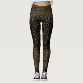Leggings Douradas de preto por Joya Eve