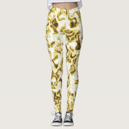 Leggings Douradas Leggings Na moda-Patternos Doura