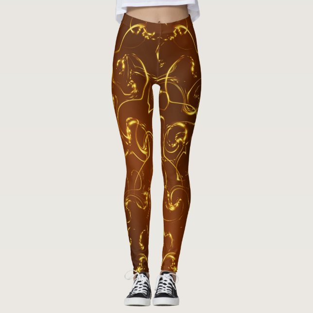 leggings elegantes coloridas festivas modernas fei (Frente)
