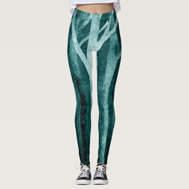 Leggings Elegantes com Padrão (Frente)