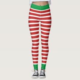 Leggings Elf de Férias | Calças De Figurino De Elf