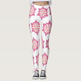 Leggings em flocos de neve