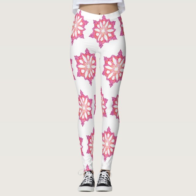 Leggings em flocos de neve (Frente)