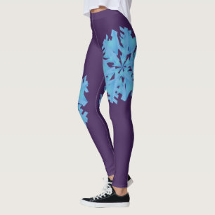 Leggings em flocos de neve
