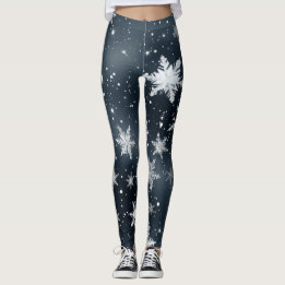 Leggings em flocos de neve