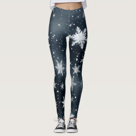 Leggings em flocos de neve