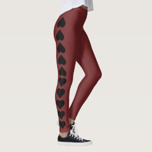 Leggings em forma de coração
