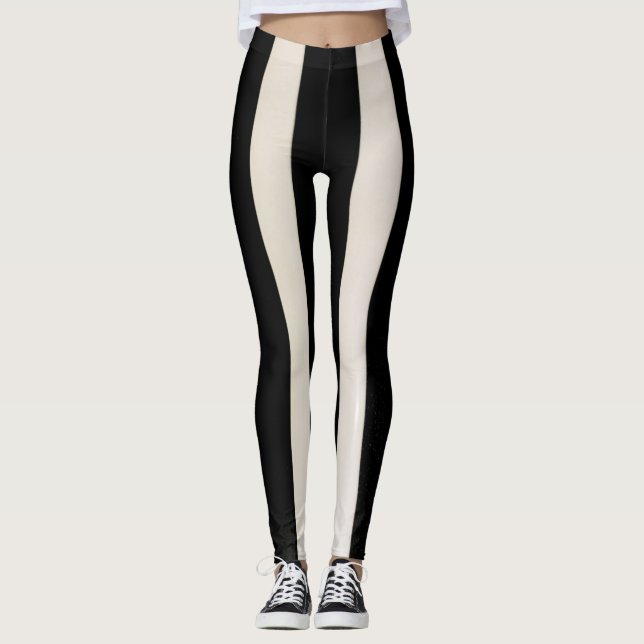 Leggings em preto e branco (Frente)