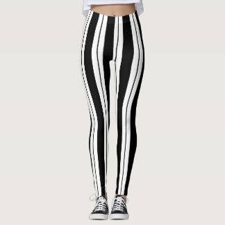 Leggings em preto e branco simples