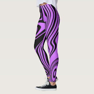 Leggings em preto roxo ou Escolher cor