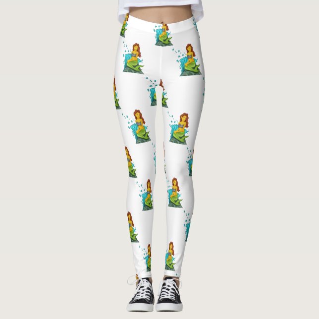 leggings emoji mermaid (Frente)