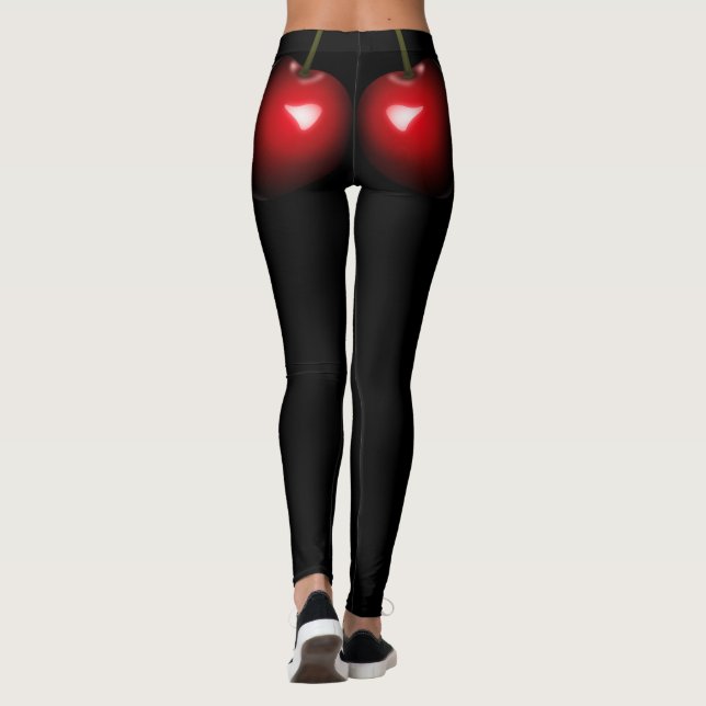 Leggings Engraçadas com Chery Red Sweet (Verso)