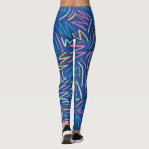 Leggings Escrivíveis Azuis