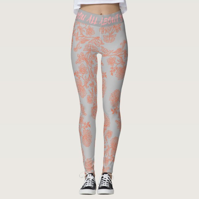 Leggings esportivas fascinantes de alta cintura (Frente)