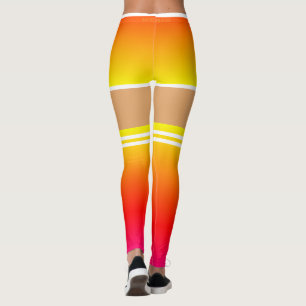 Leggings esportivas Faux Shorts e sobre as Meias d