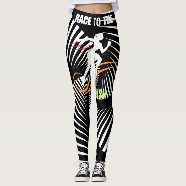 Leggings Essência de Onda Psicodélica (Frente)