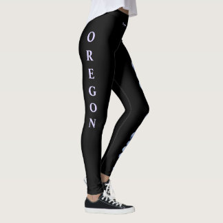 Leggings Estaduais do Oregon Negro