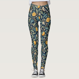 Leggings Estampa Botânica Midnight Citrus