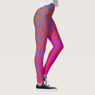 Leggings Estampa de Leopardo Psicodélico