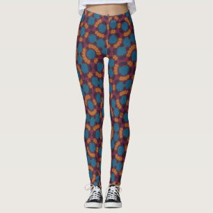 Leggings Estampa Floral Meia Kaleidoscópio
