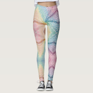Leggings Estampa Leopardo Arco-Íris Pastel