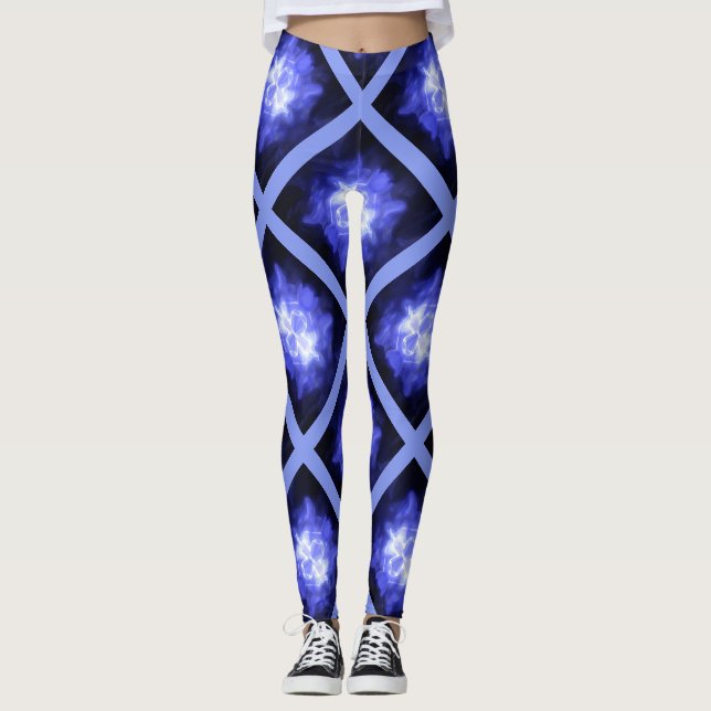 Leggings Estrela Brilhante Azul (Frente)